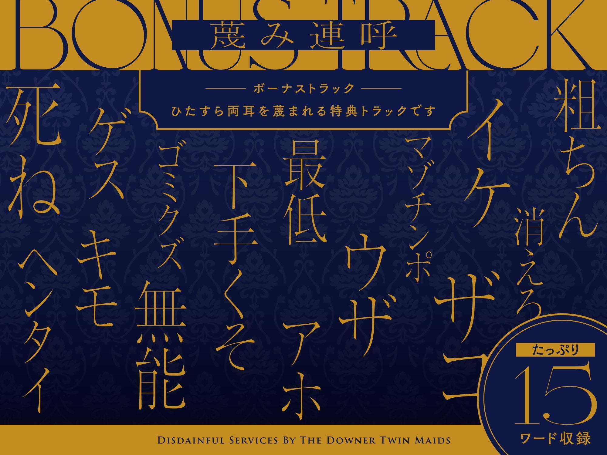 【蔑み囁き連呼】ダウナー系双子メイドの蔑みご奉仕【淡泊セックス】