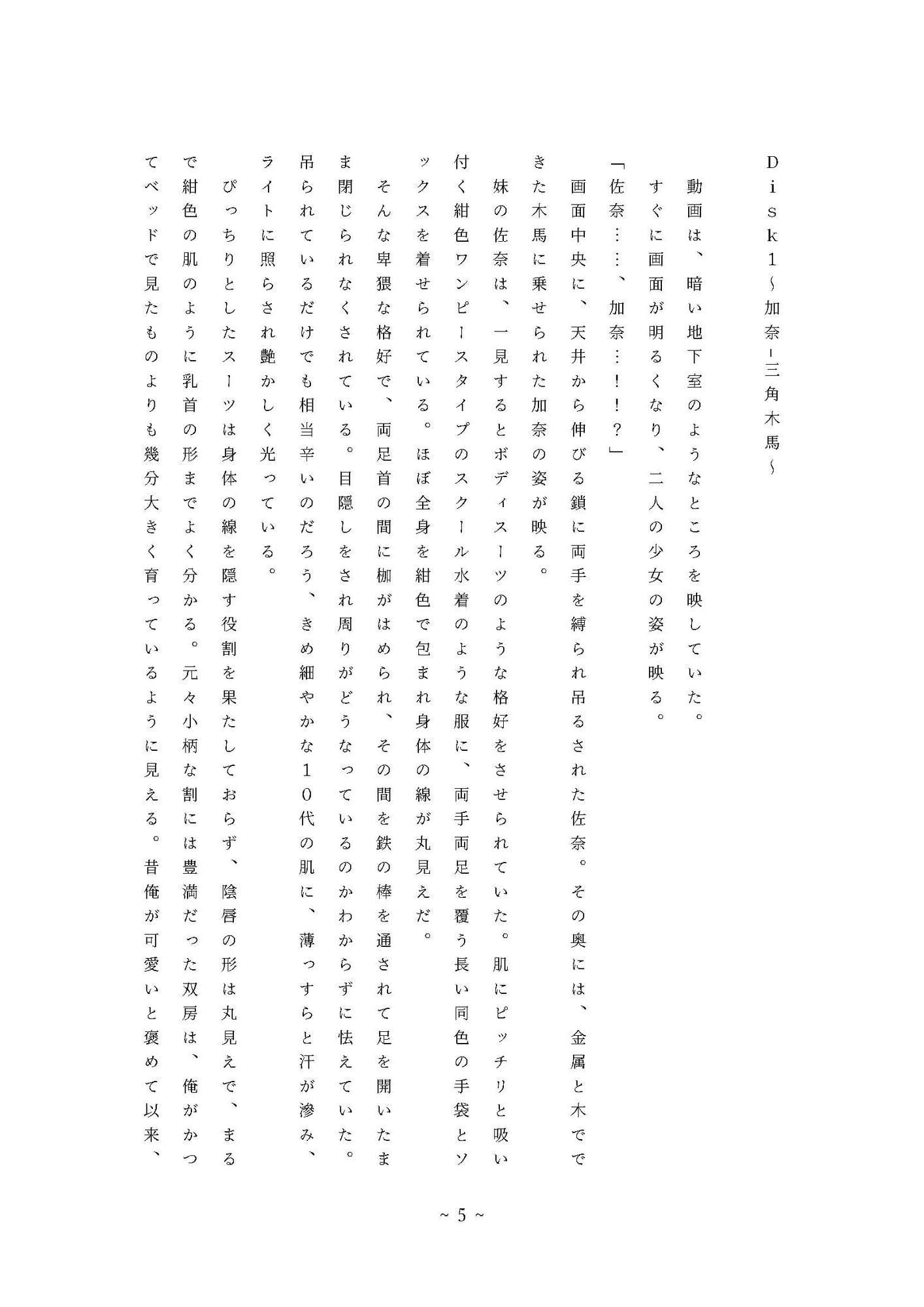 拉致られてNTRられた姉妹が地下室監禁されてリョナられる:Disk1+2