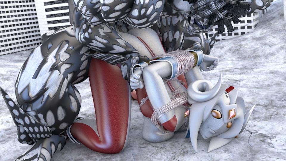 【ループアニメGIF/スピード3段階】超光速拘束星人アラストルの拘束陵辱