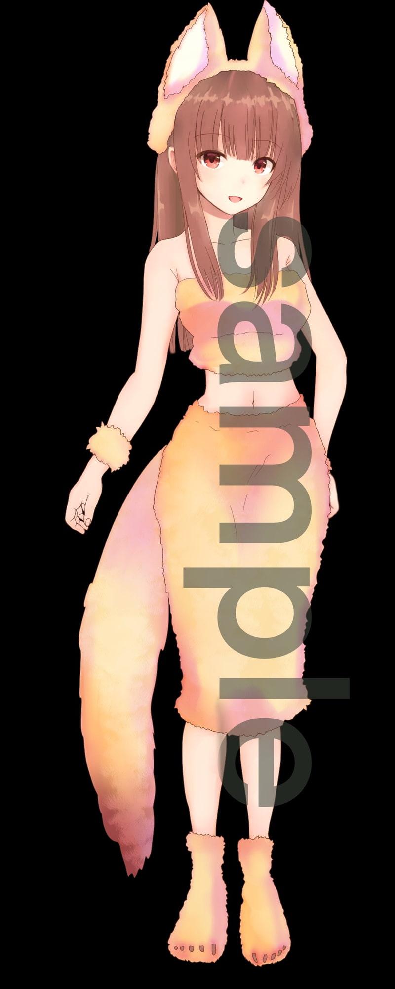 着ぐるみの少女立ち絵5