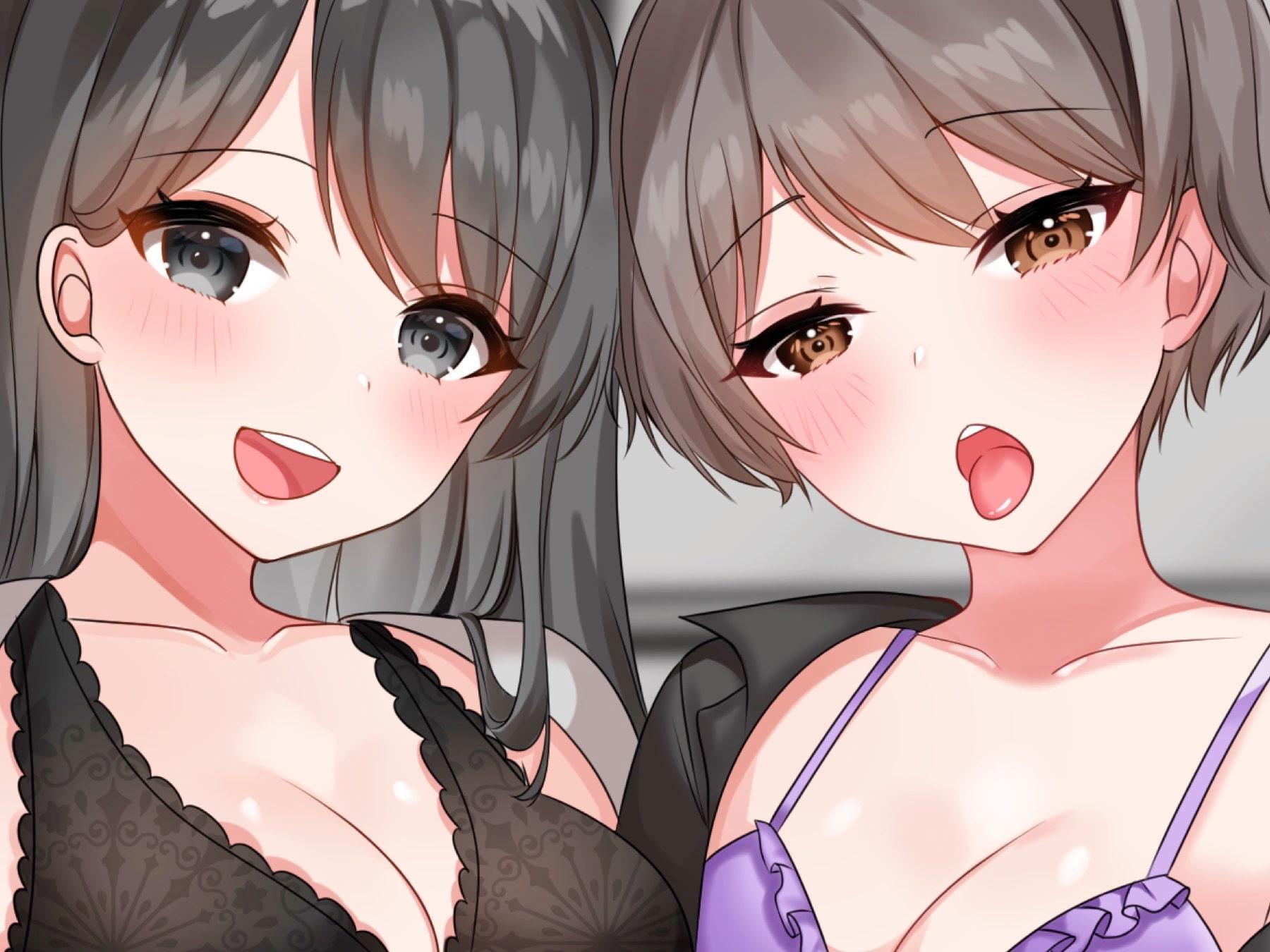 【両耳かられろれろぐぽぐぽ♪】耳舐め音声を聞いてるのがバレて、2人のお姉ちゃんに"実際の気持ち良さ"をたっぷり分からせられる～どっちの耳舐めが好きなの?～