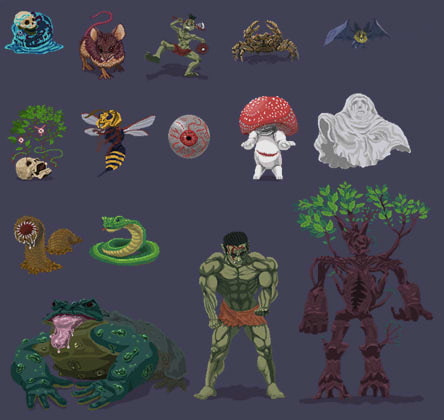 ドット絵モンスター素材