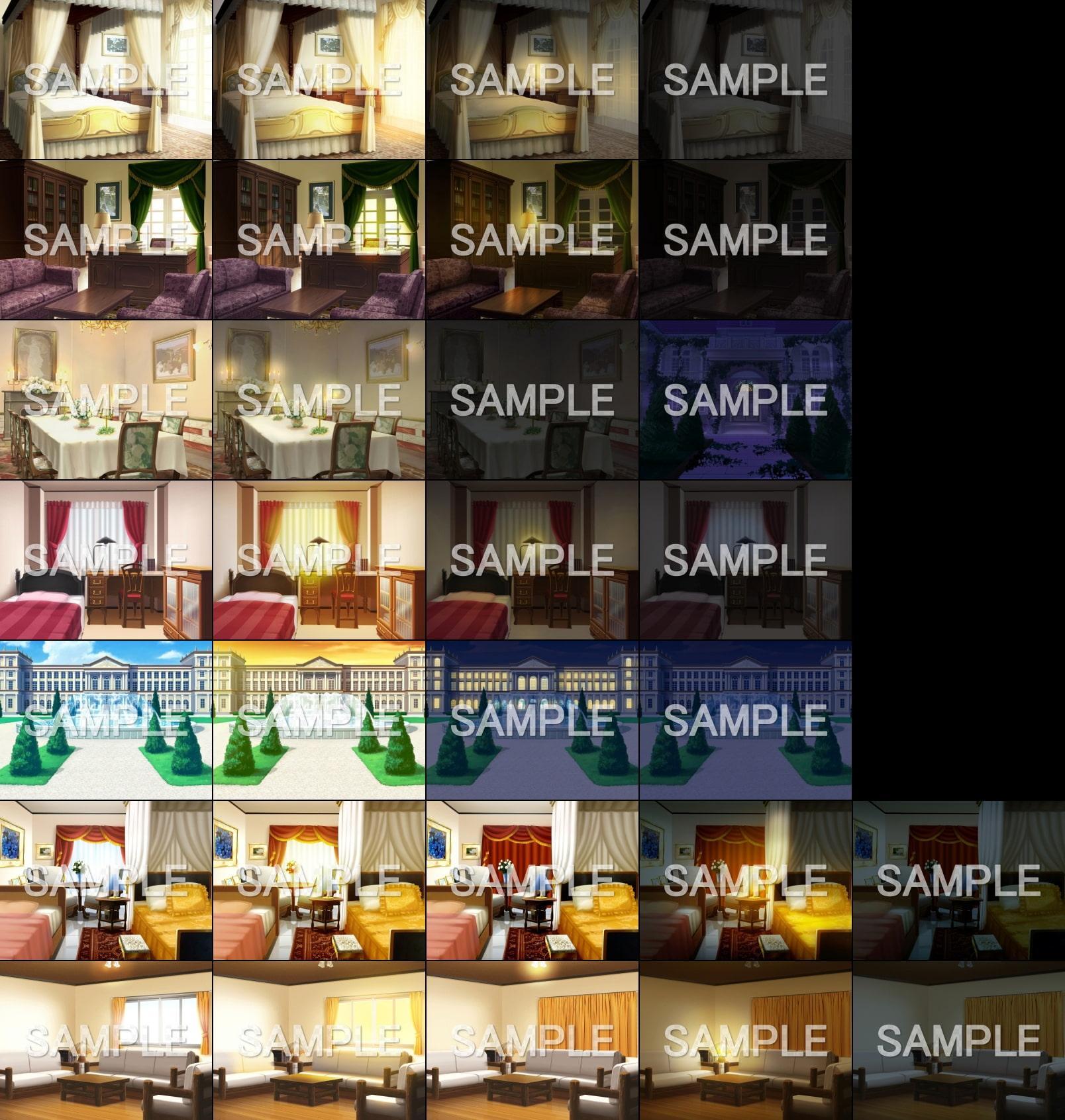 みにくる背景CG素材集『お屋敷編』part01&02&03