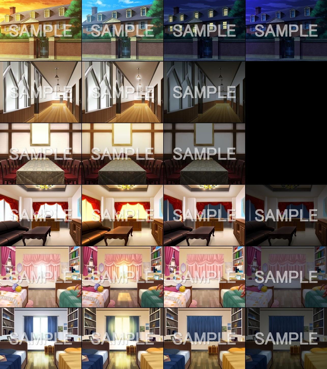 みにくる背景CG素材集『お屋敷編』part01&02&03