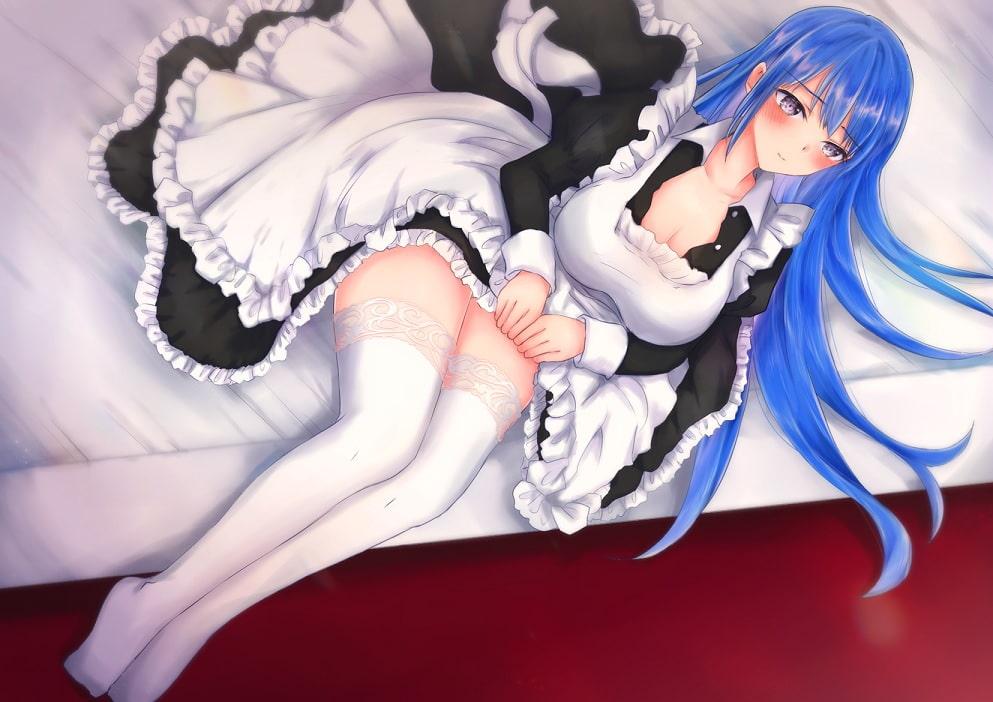 お屋敷メイドは主の息子に迫られ主従エッチをする