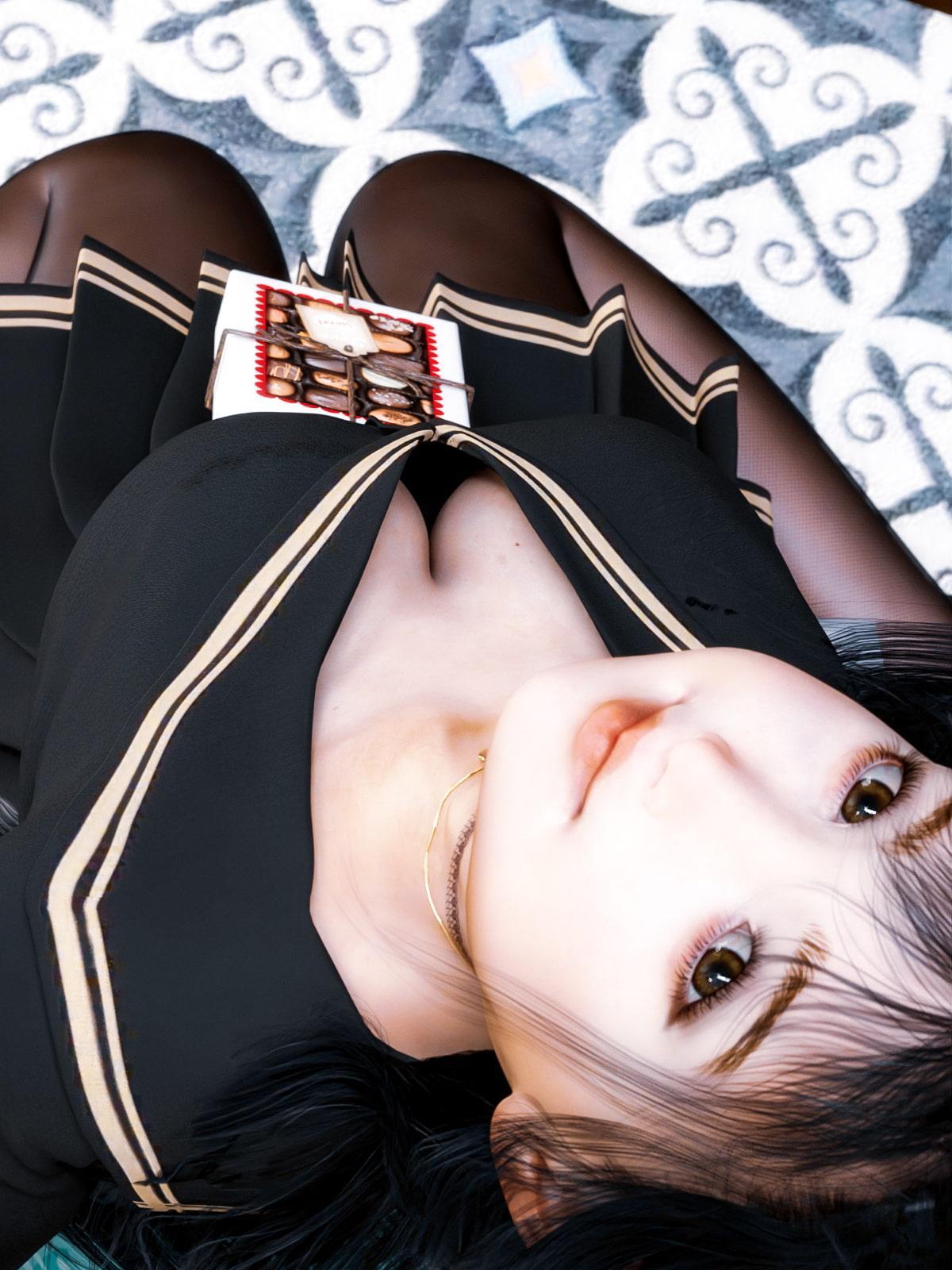 タイツ越しのパンツ8