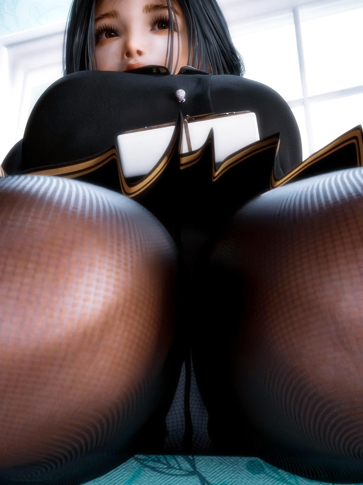 タイツ越しのパンツ8