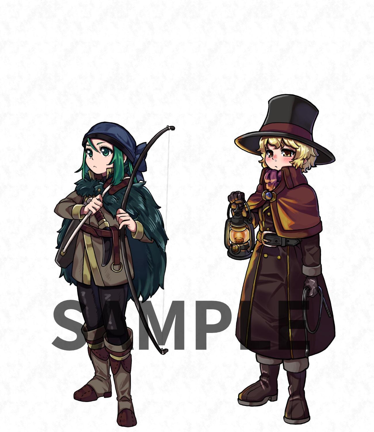 ファンタジーキャラクター 立ち絵素材 街の外