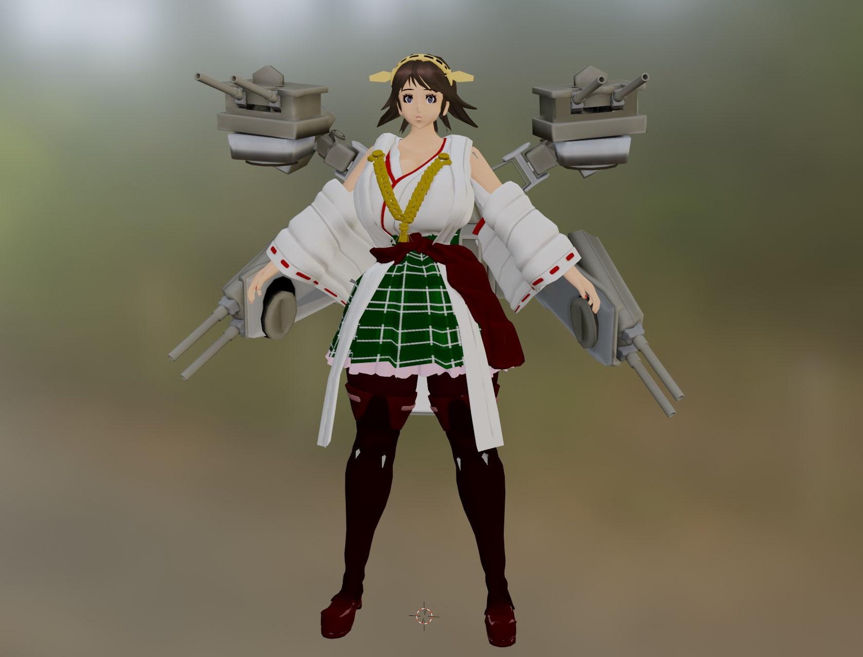 艦隊○れくしょん 比叡 3DCG素材