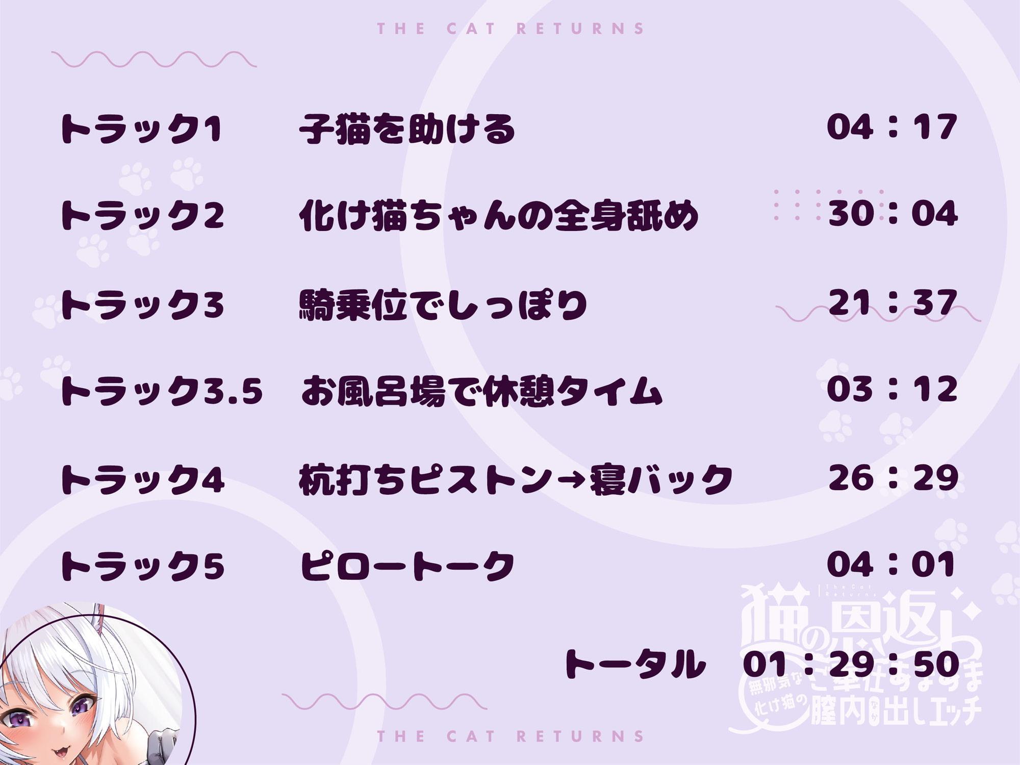 【28日間110円!!!】猫の恩返し～無邪気な化け猫のご奉仕あまあま膣内出しエッチ～