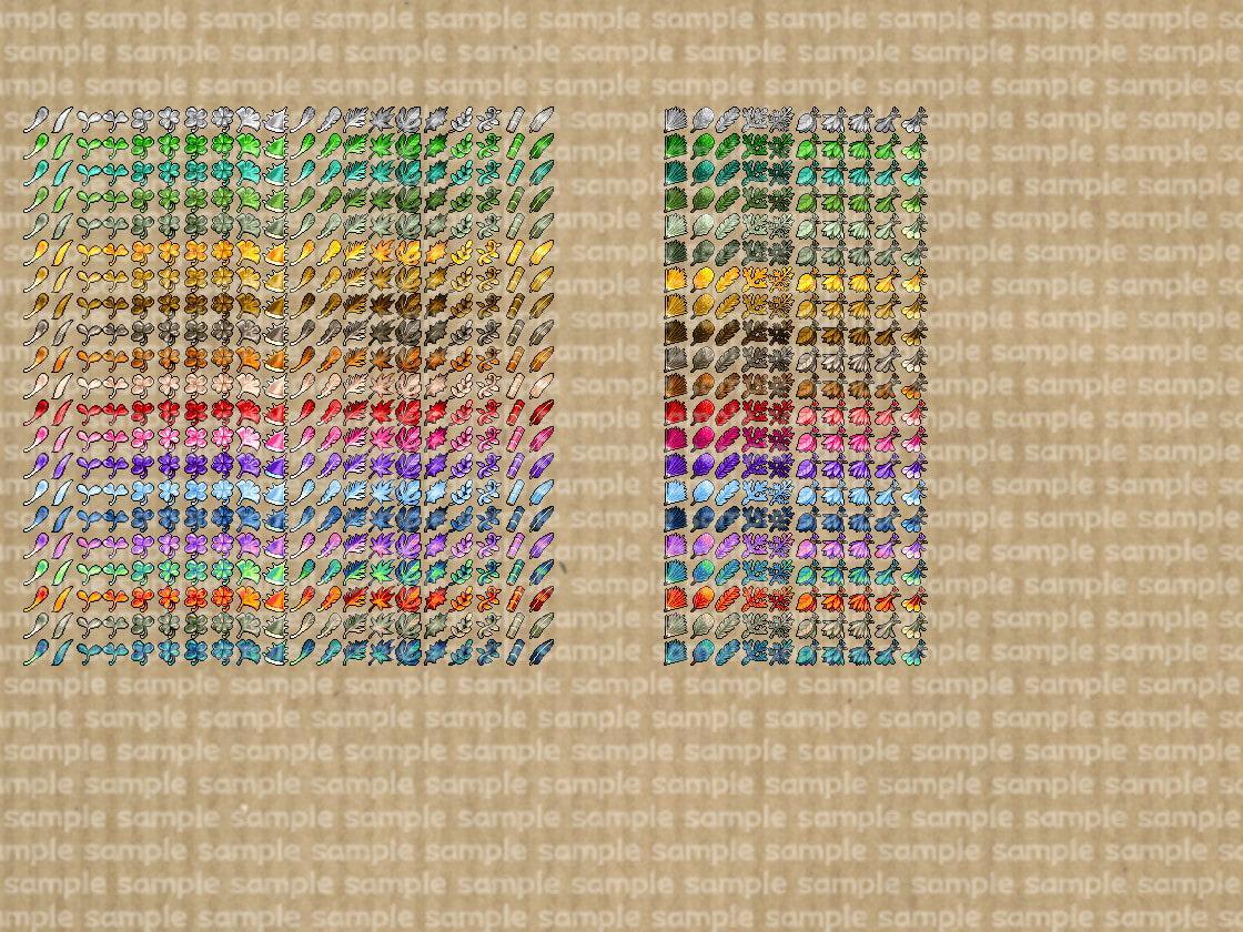 アイコンセット 21 ～葉っぱ～