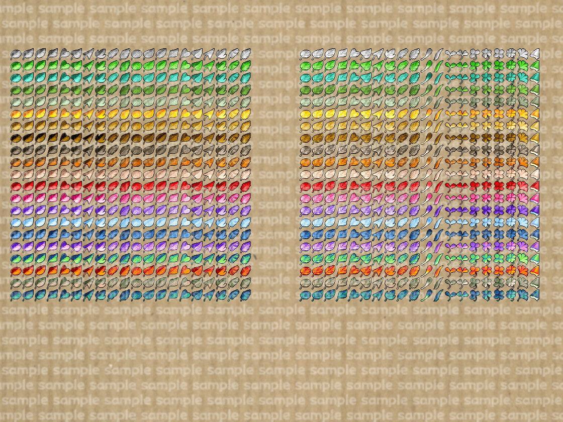 アイコンセット 21 ～葉っぱ～