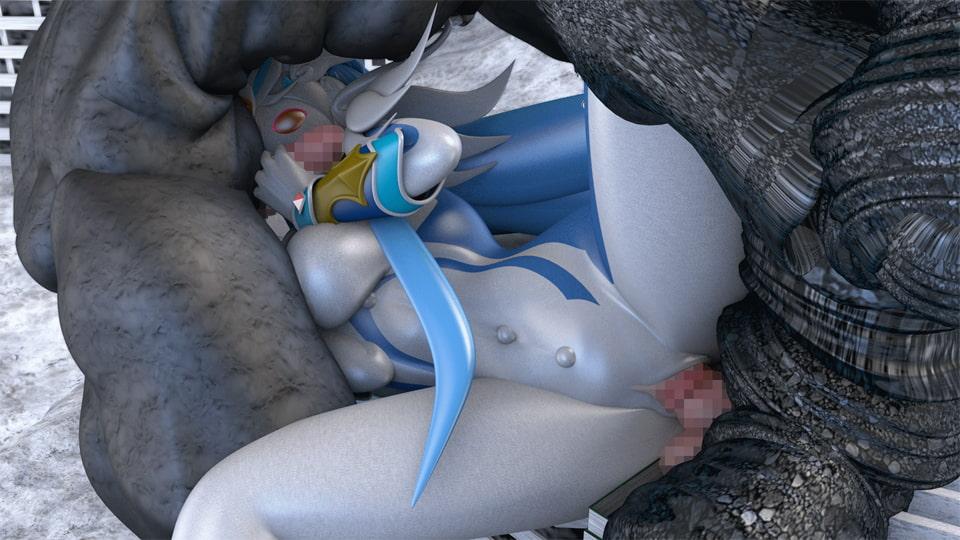 【ピストン速度3段階/ループアニメGIF】w超催眠術星人の淫乱3P