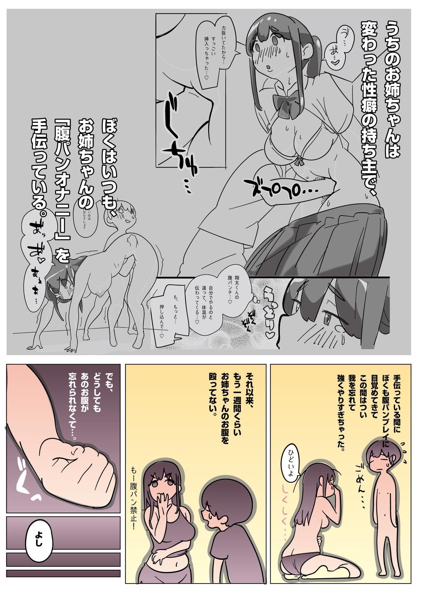 お姉ちゃんの腹パンオナニー手伝ってみた2