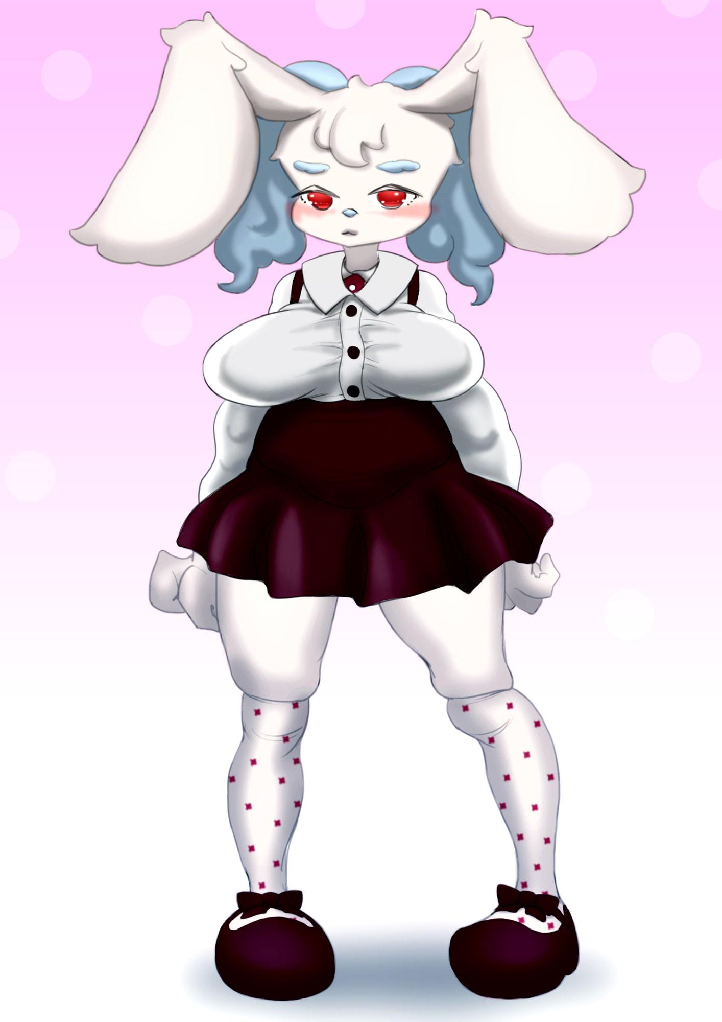 チョコ化して石化～バレンタインデーに誘惑してくる隣の席の女の子～(&うさケモ石化)