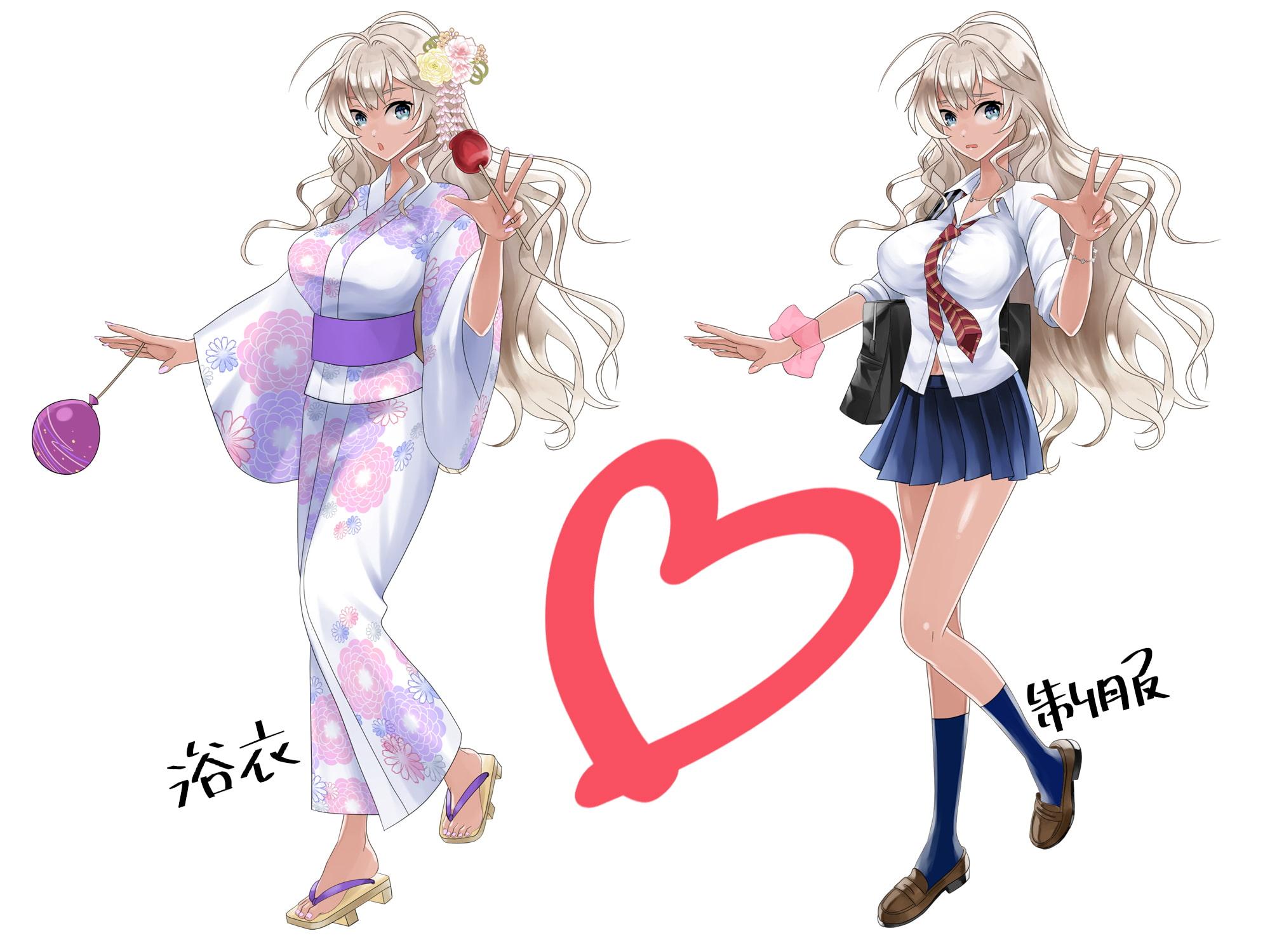 黒ギャルちゃん立ち絵素材