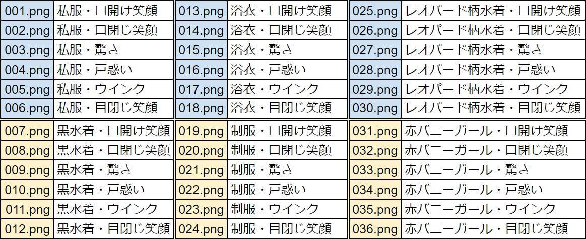 黒ギャルちゃん立ち絵素材