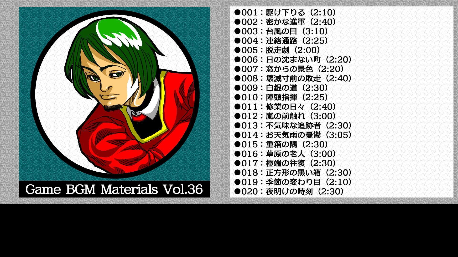 Game BGM Materials Vol.36