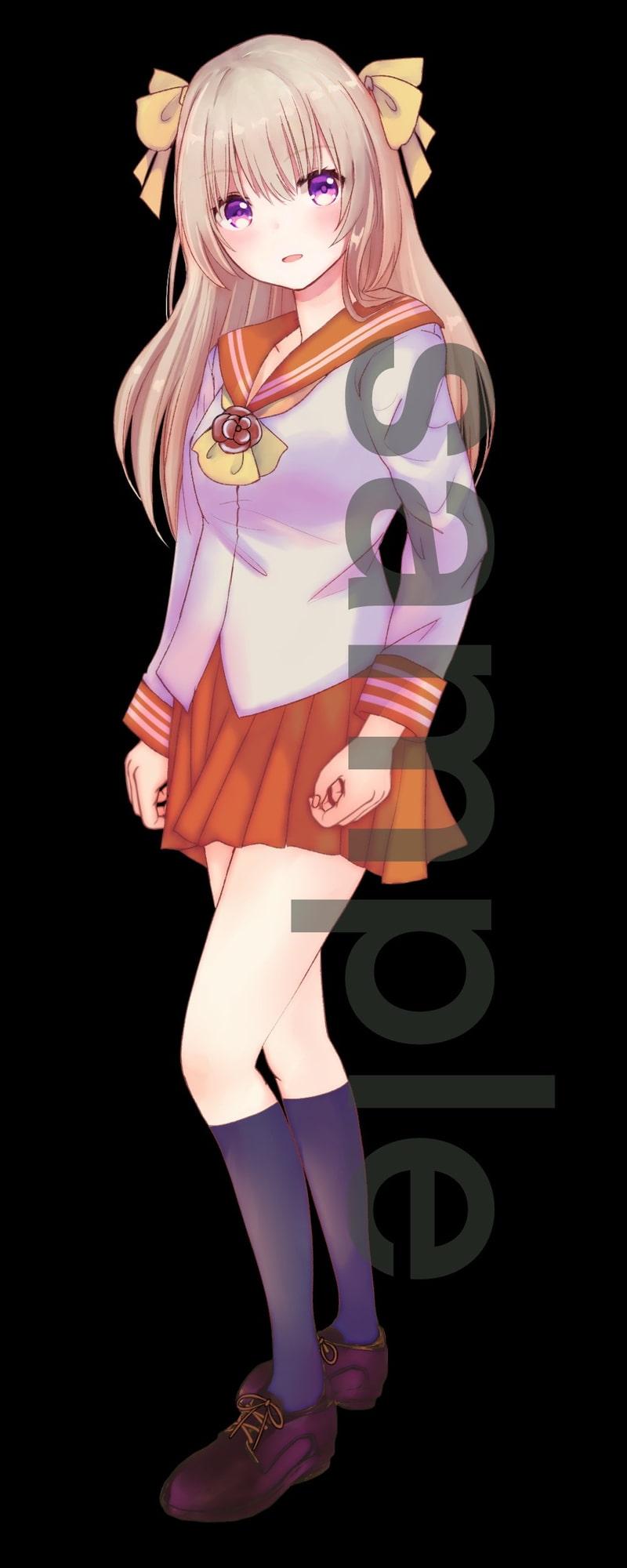 制服の女の子立ち絵26