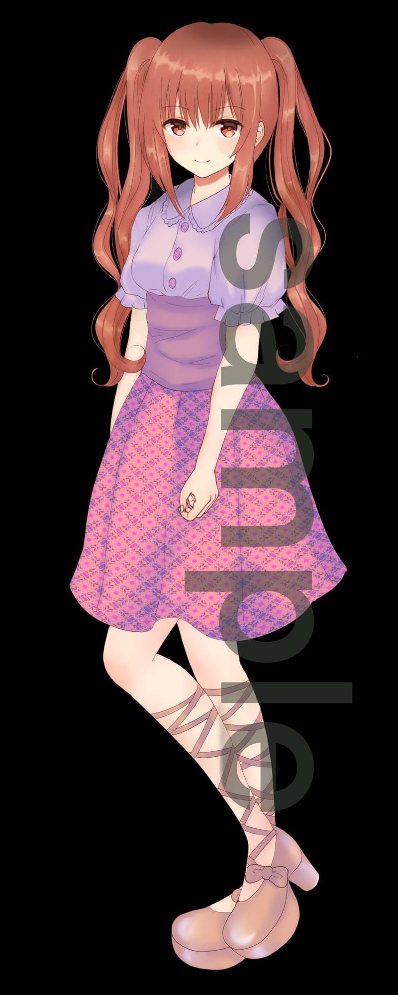 ファンタジー衣装の少女立ち絵10