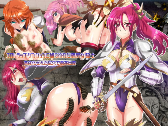 エロトラップダンジョンに捕らわれた壁尻女騎士 苗床化された尻穴で蟲姦出産