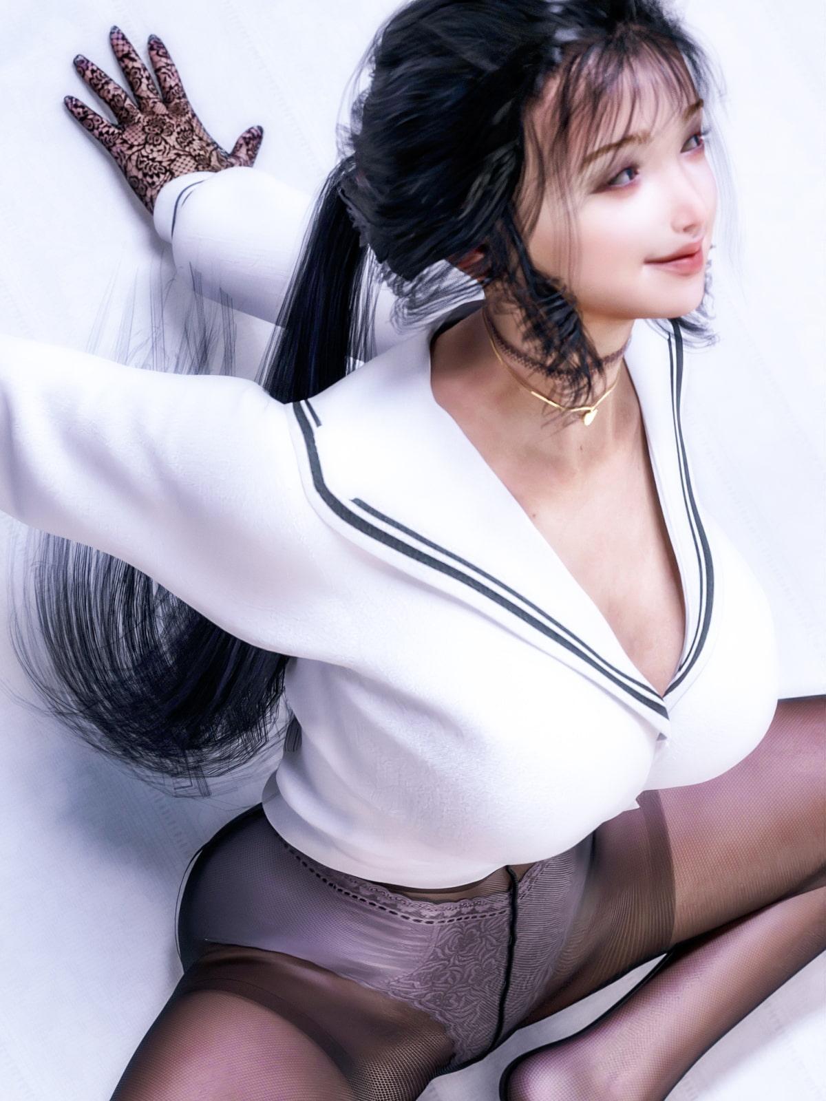 タイツ越しのパンツ9