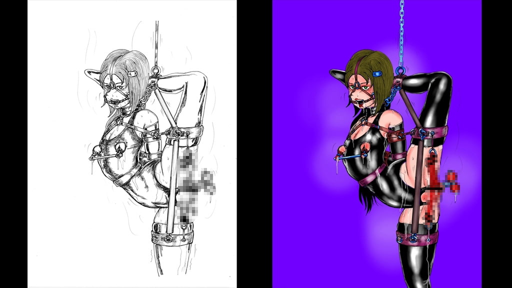 都魔子背徳SMイラスト:素描・原案集第9集 去勢刑編 その3「切断・除去・露出・分割」