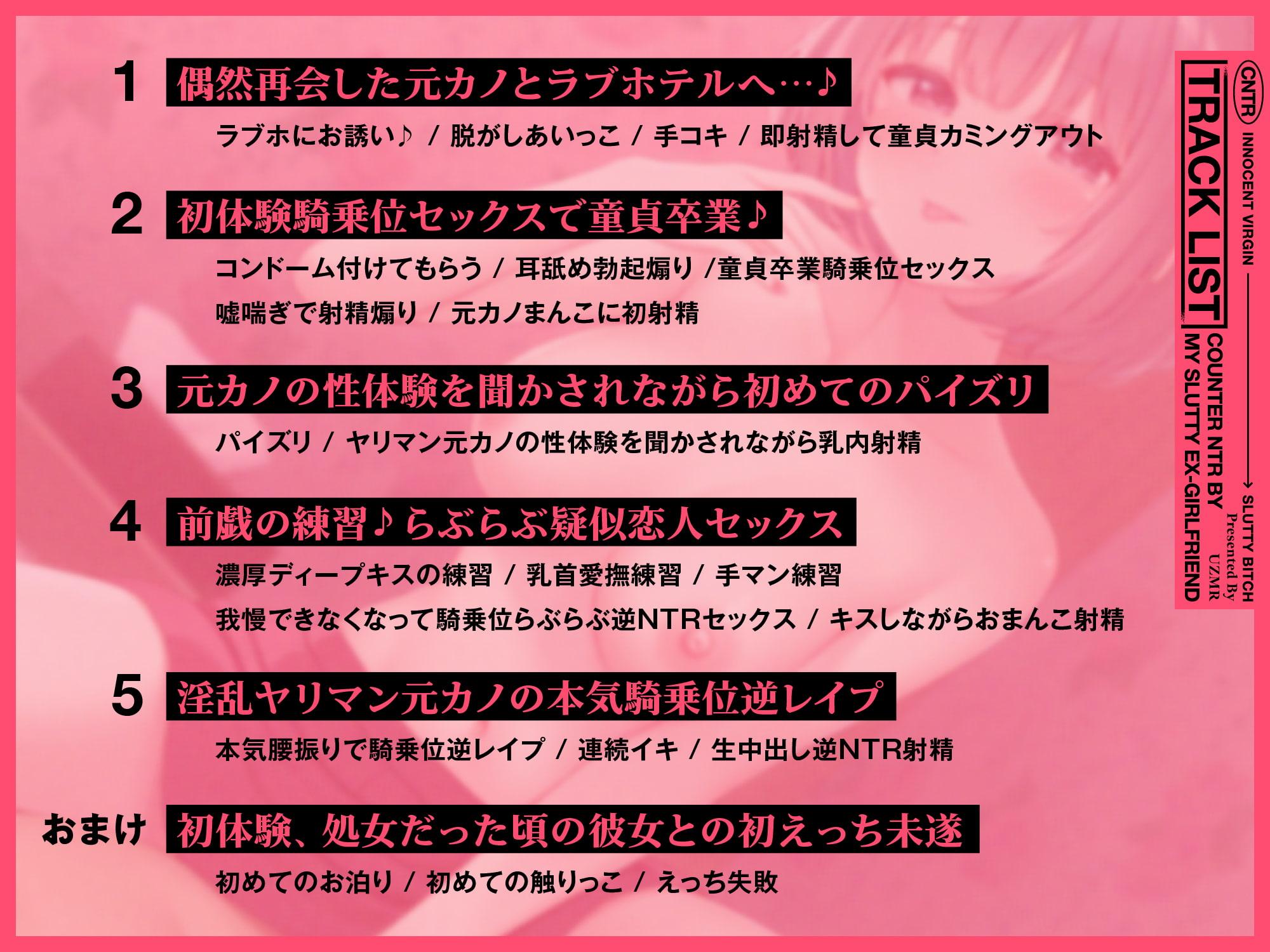 ヤリマン元カノ逆NTR。～昔は地味処女だった元カノのエロエロ腰遣いで童貞卒業♪～