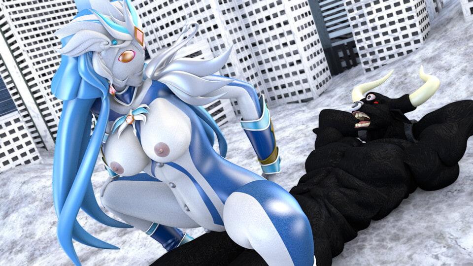 【ピストン速度3段階/ループアニメGIF】W超催眠術星人の淫乱3P【PART2】