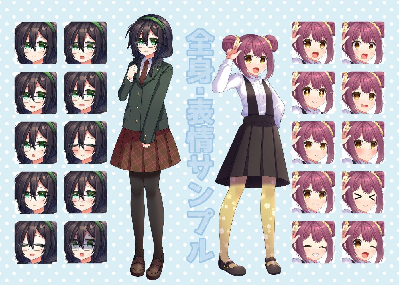 女の子の立ち絵セット3