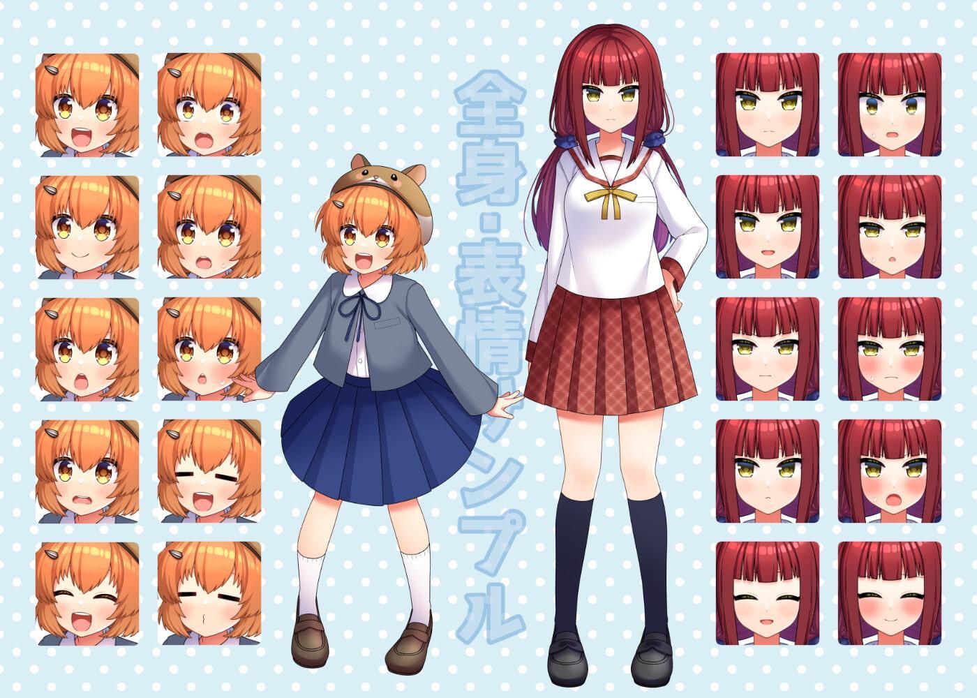 女の子の立ち絵セット3