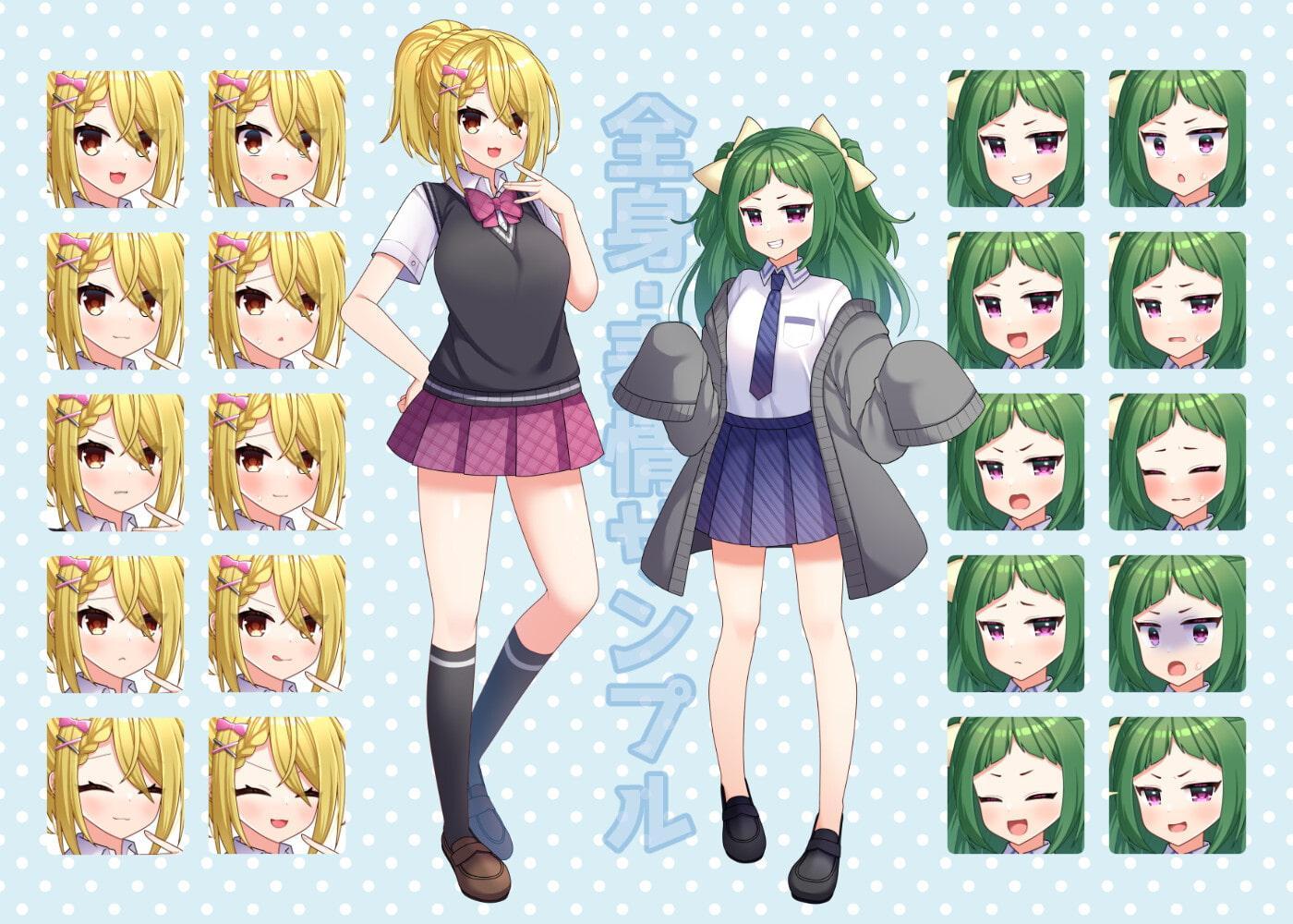 女の子の立ち絵セット3