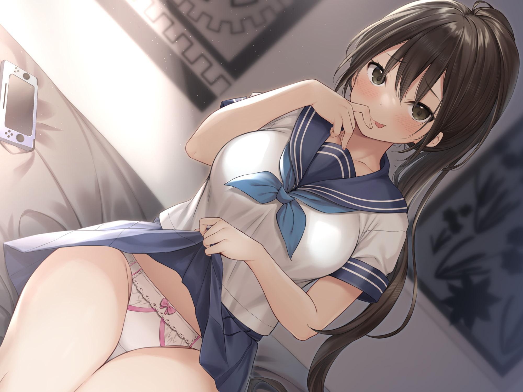 JK妹がオナニーしていたので、そのままエッチしちゃいました。