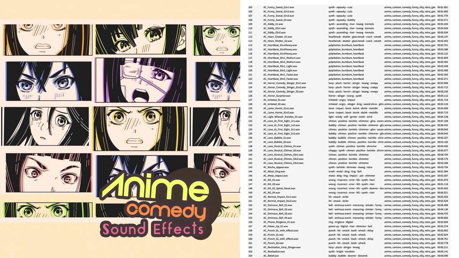 【効果音素材】Anime Comedy Sound Effects Pack