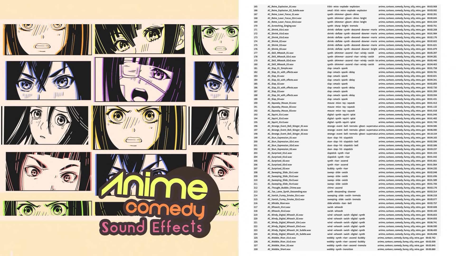 【効果音素材】Anime Comedy Sound Effects Pack