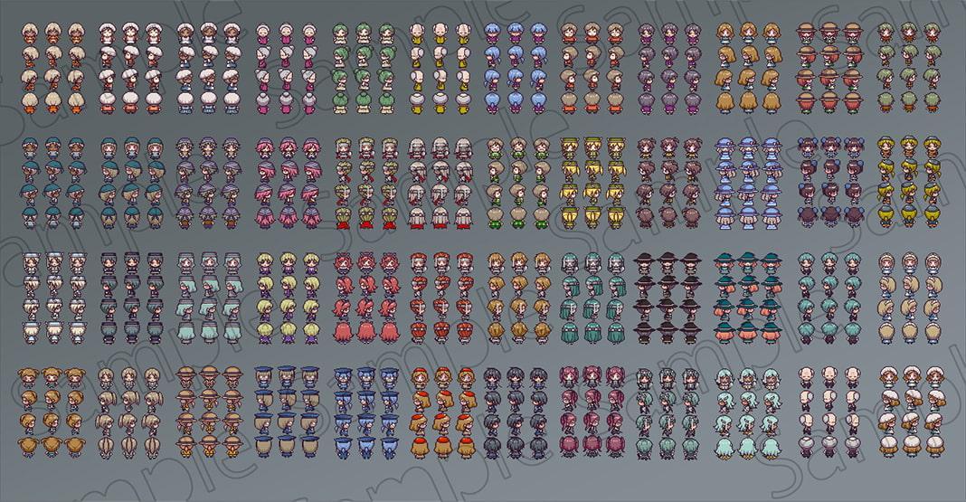 あとらそふと歩行グラフィック素材集