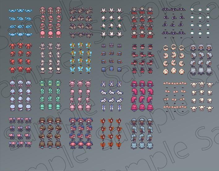 あとらそふと歩行グラフィック素材集