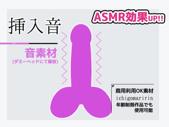 音素材2本セット「射精音」「挿入音」(ダミヘ/ASMR効果)~商用OK著作権フリー