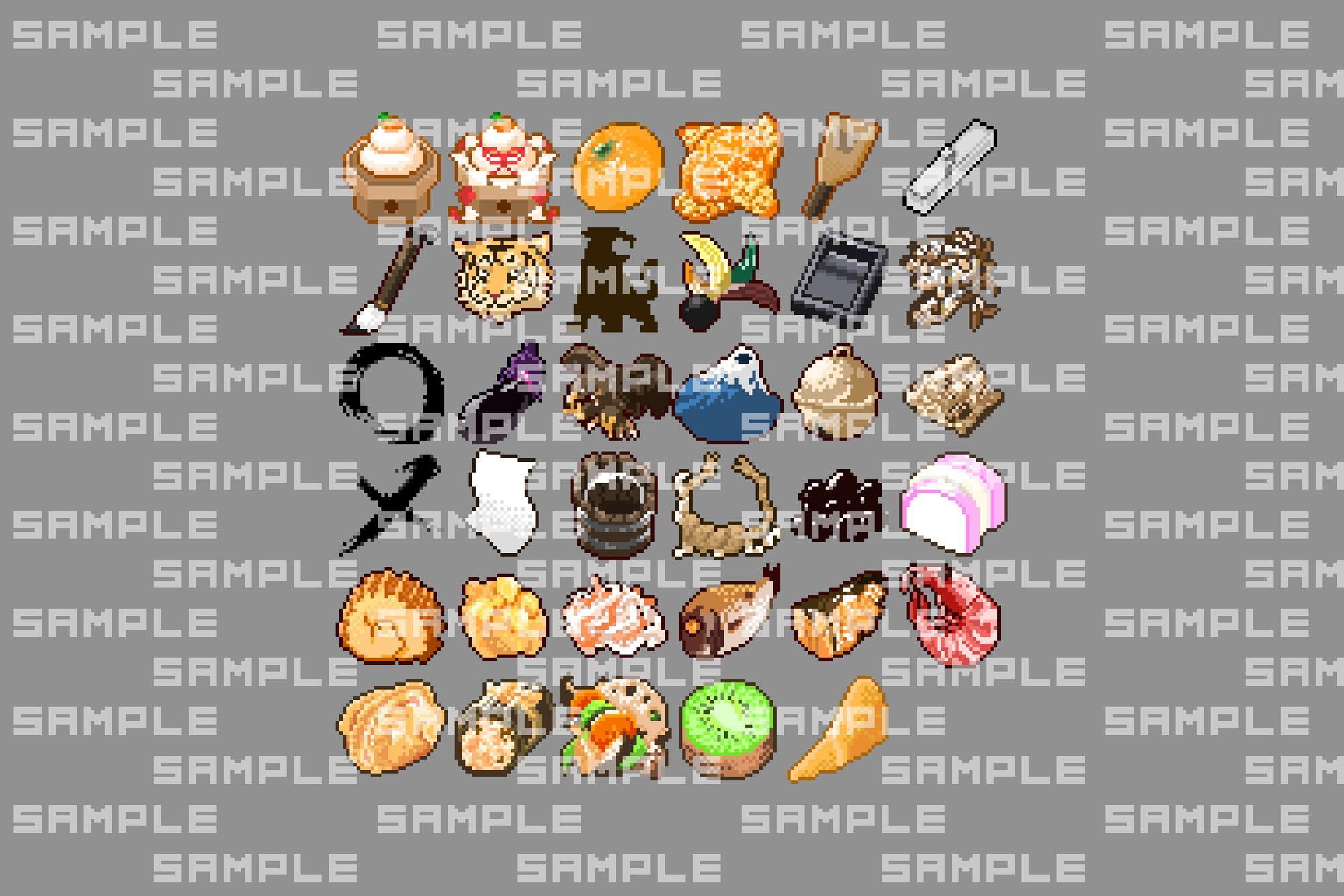 モケモドット絵素材集 2022年1月号