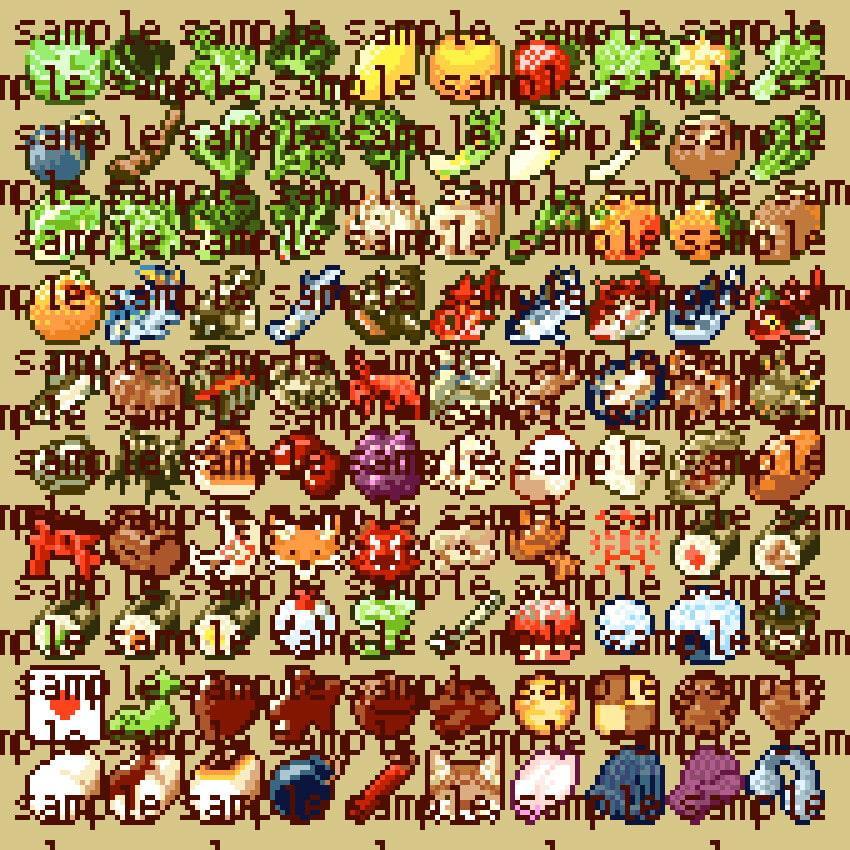 モケモドット絵素材集 2022年2月号