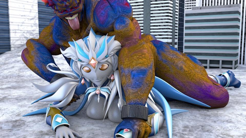 【ピストン速度3段階/ループアニメGIF】害悪星人の陵辱輪姦