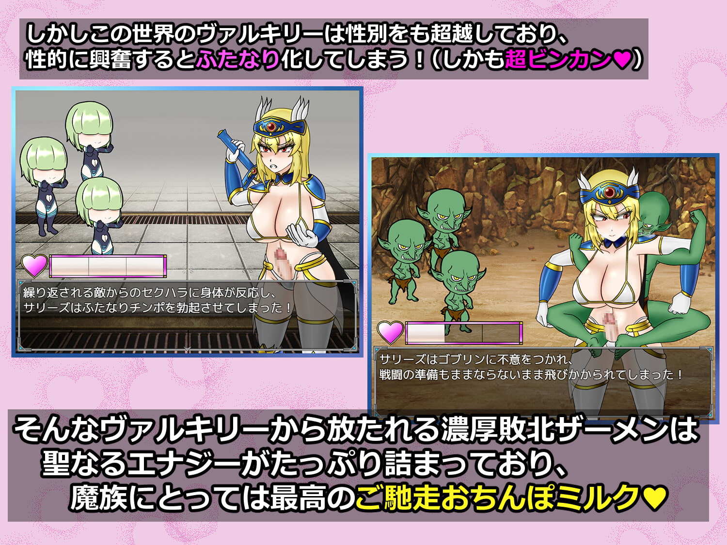 ふたなり戦乙女サリーズの淫魔征伐録