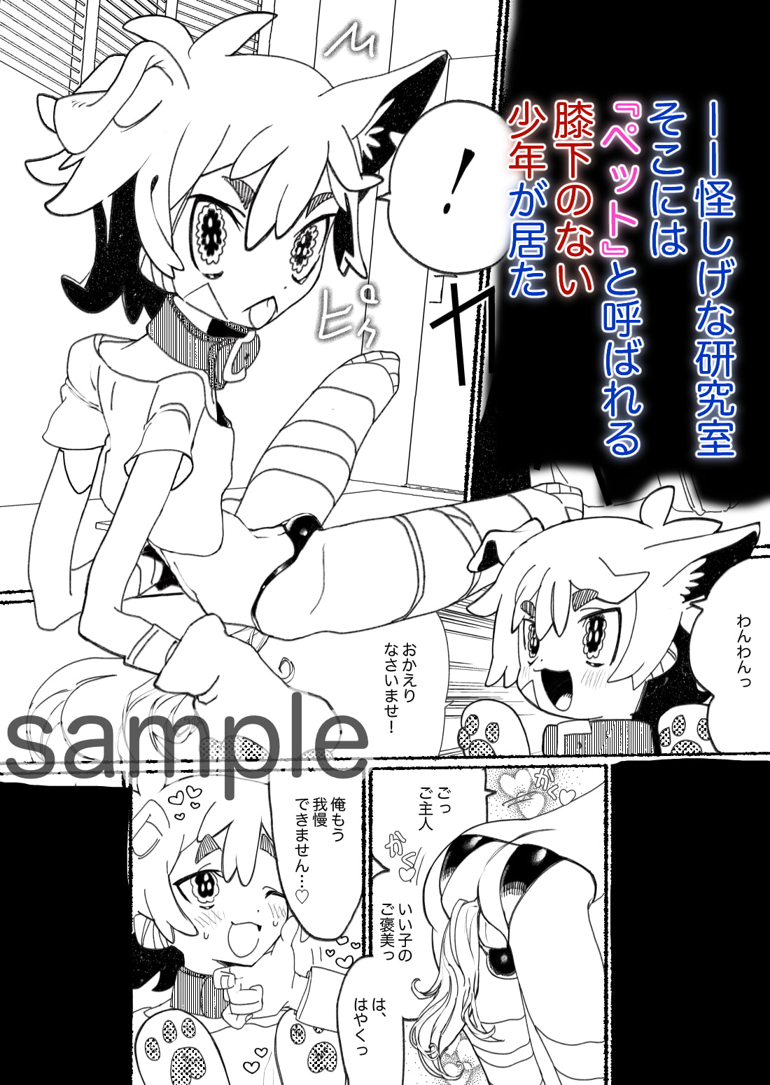 ショタを拉致・改造して作った膝下欠損獣耳ペットはじめて交尾