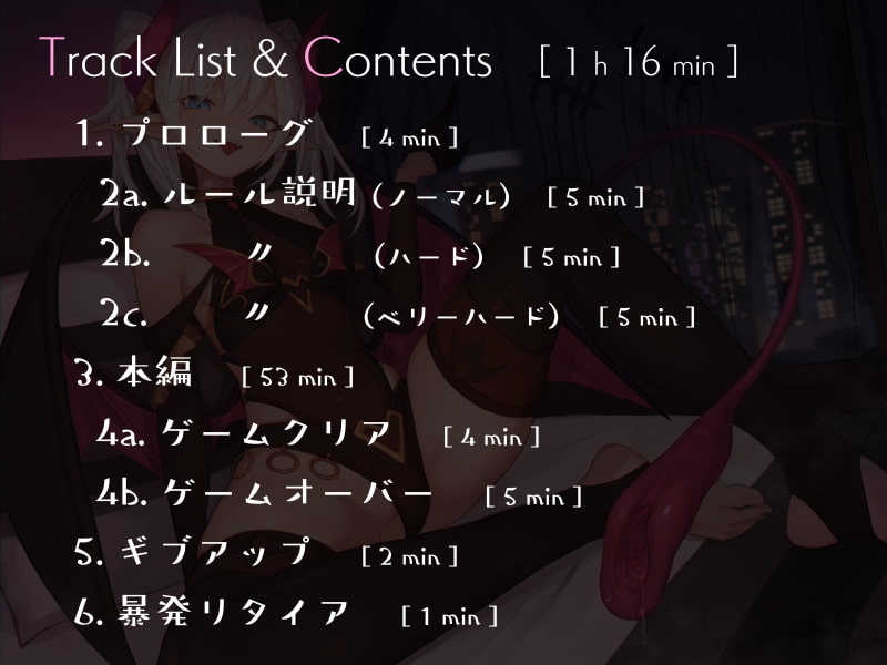 意地悪サキュバスの1000回シコシコ爆弾よけオナサポゲーム