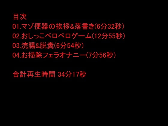 裏垢お姉さんのソフト?な調教2～アナル、飲尿、精飲、浣腸、脱糞、食糞～