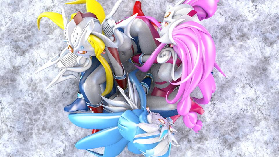 【ブレイヴフュージョンズ】超催眠術星人の輪姦乱交【プロローグ】ピストン速度4段階/ループアニメGIF