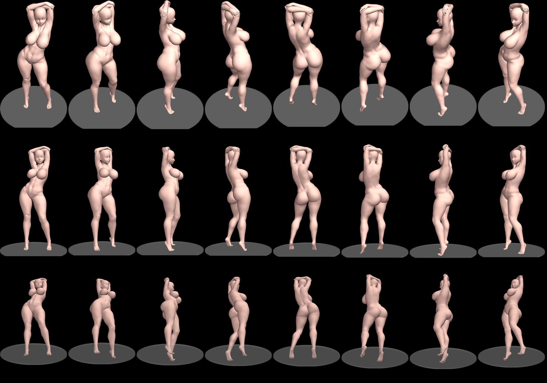 自由に使えるポーズ集「グラビアポーズ」