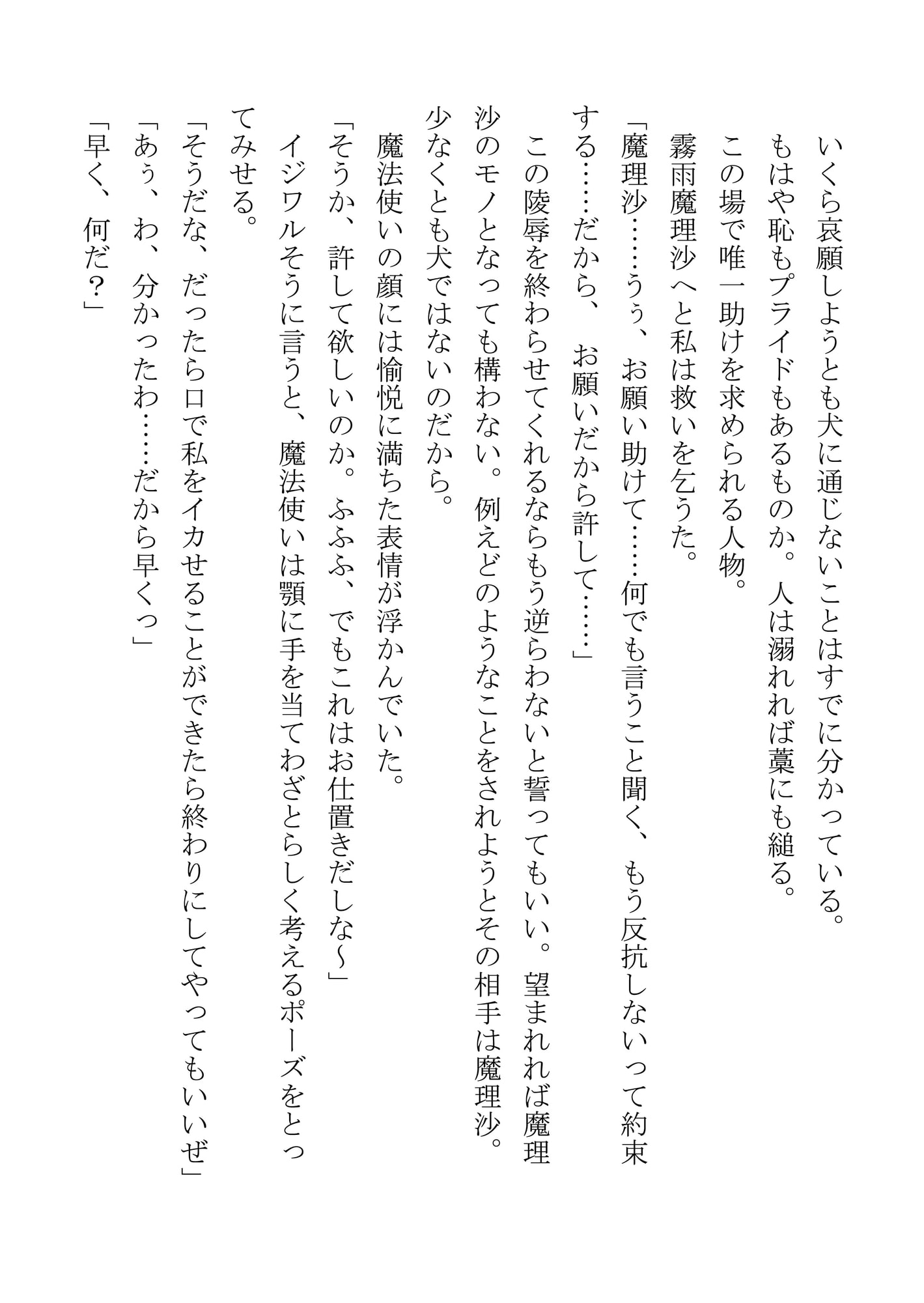 東方のエッチノベルい～っぱい詰め合わせ(前半)