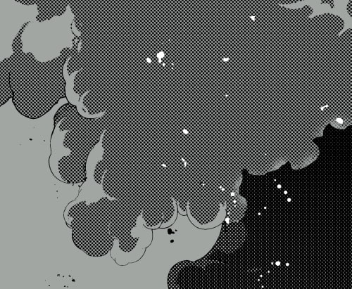 素材をどうぞ『核爆発モノクロ』