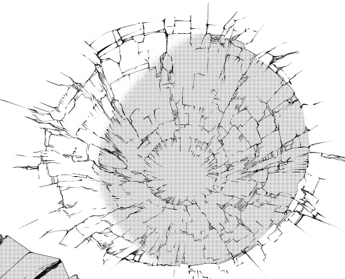 素材をどうぞ『戦闘の穴6種』